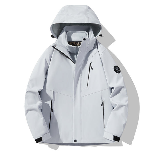 Herren Dreifach kombinierbare Funktionsjacke mit abnehmbarer Steppweste Nord Taschen