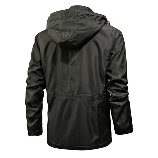 Herren Funktions-Fieldjacke mit Kapuze und wasserabweisender Beschichtung Nord Taschen