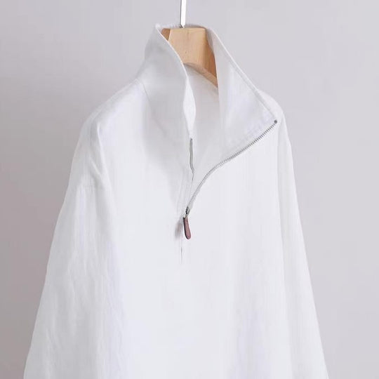 Unisex leichter Kurzzip-Anorak mit Stehkragen Nord Taschen