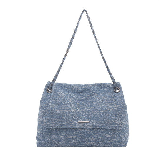 Damen praktische Handtasche mit geflochtenem Trageriemen Nord Taschen