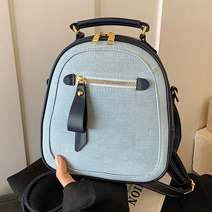 Damen Mini-Rucksack-Tasche mit elegantem Denim-Design Nord Taschen
