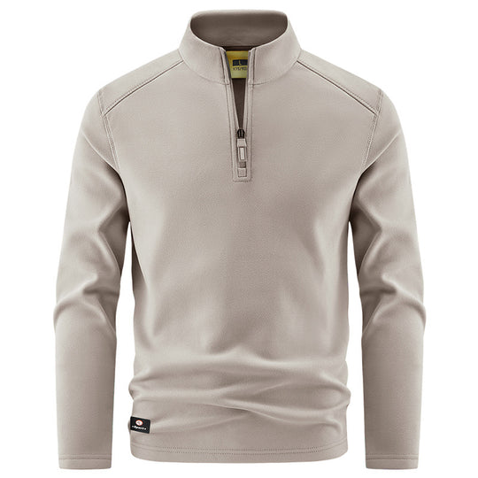 Herren Thermo‑Fleecepullover mit kurzem Reißverschluss und Stehkragen Nord Taschen