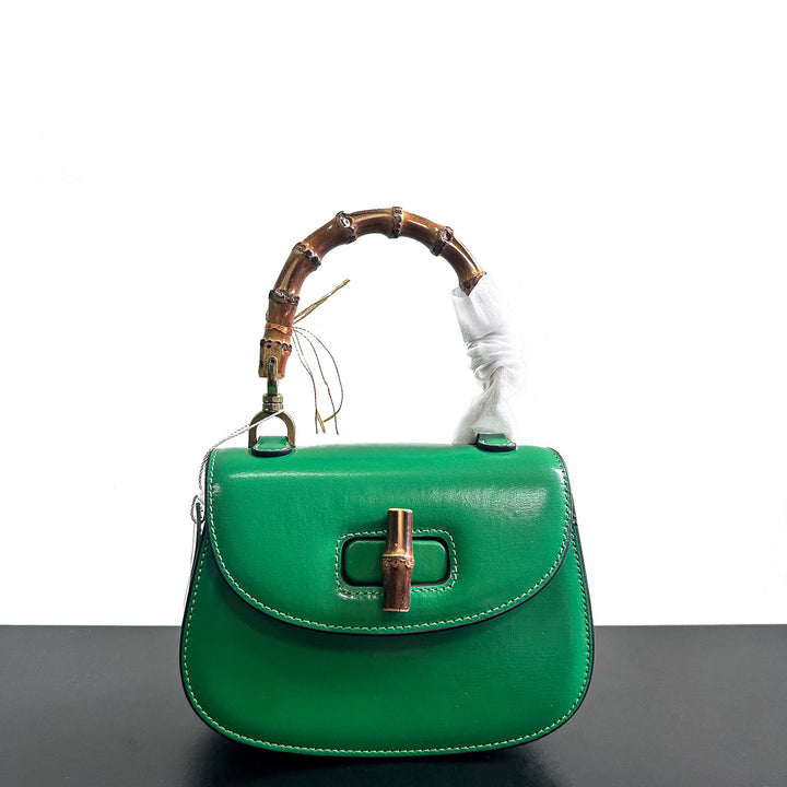 Damen Handtasche mit stilvollem Bambusgriff Nord Taschen