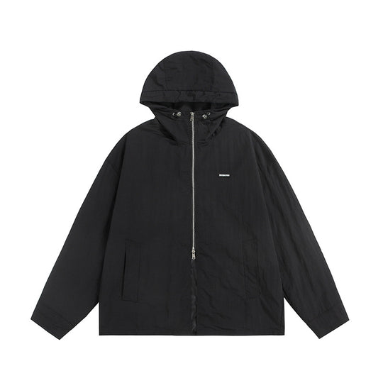 Unisex Ultraleichte Packbare Kapuzenjacke im Boxy-Relax-Schnitt mit Zwei-Wege-Metallreißverschluss Nord Taschen