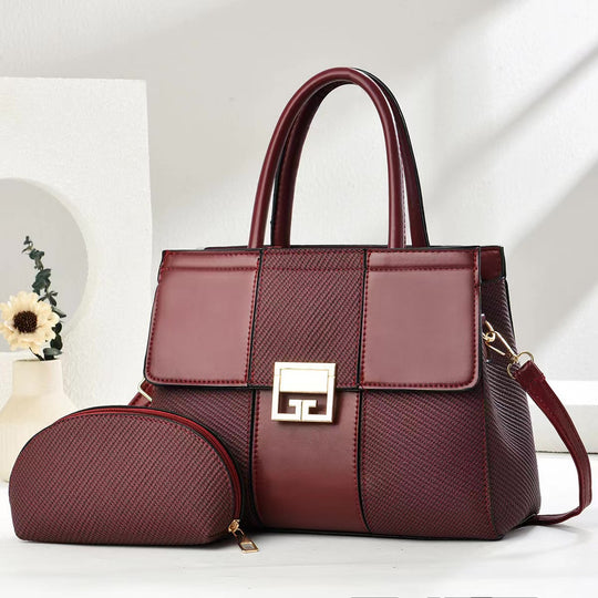 Damen elegante Handtasche mit abnehmbarer Kosmetiktasche Nord Taschen