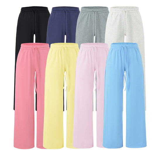 Damen Weite Lounge-Hose mit hohem elastischen Bund und Kordelzug Nord Taschen