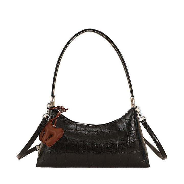 Damen Hobo-Tasche aus hochwertigem Kunstleder mit Kroko-Prägung Nord Taschen