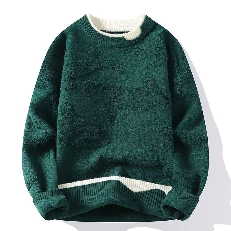 Damen Sportlicher Grobstrickpullover Nord Taschen