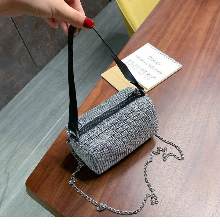 Damen Glitzernde Umhängetasche mit Schulterriemen Nord Taschen