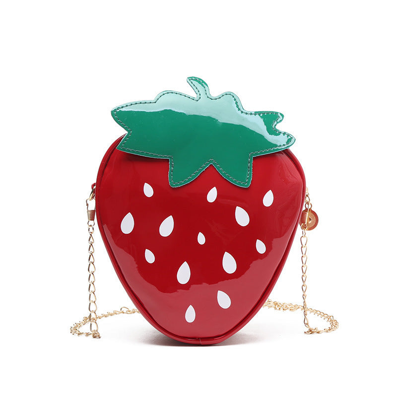 Damen Tasche im fruchtigen Erdbeer-Design mit abnehmbarem Schulterriemen Nord Taschen