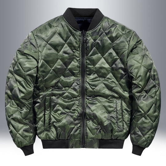 Herren Piloten-Bomberjacke mit Patch-Details, Nylon‑Shell und Ärmeltasche Nord Taschen