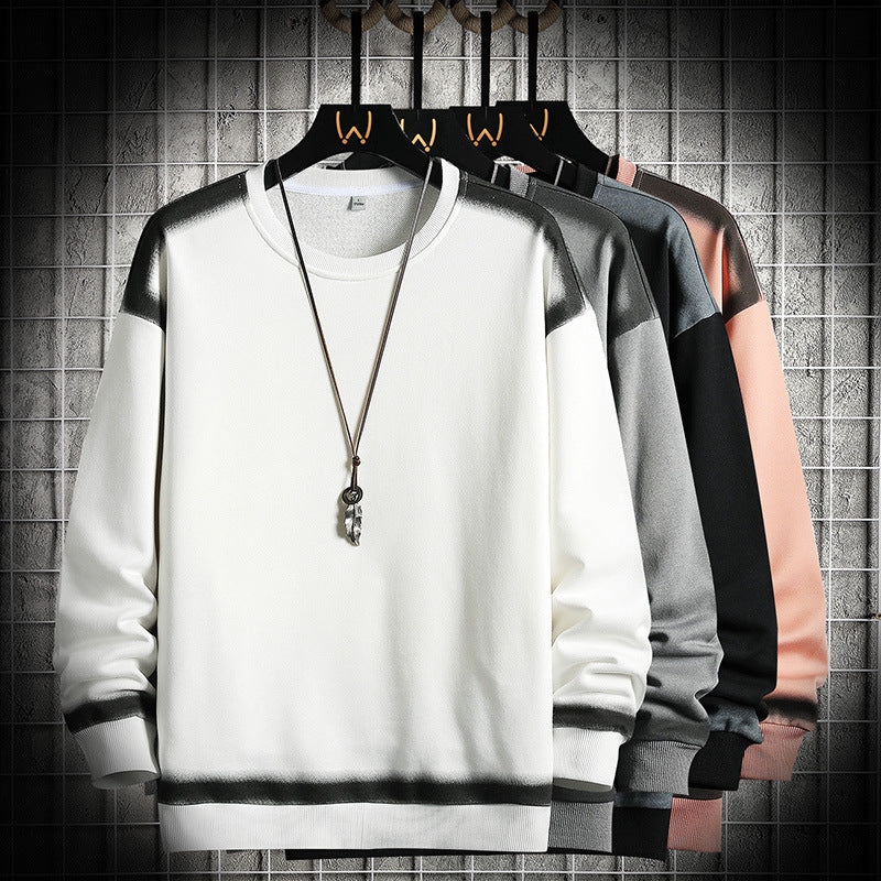 Herren Oversized Sweatshirt mit dezentem Farbverlaufbesatz und Rundhalsausschnitt Nord Taschen