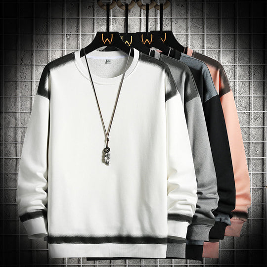 Herren Oversized Sweatshirt mit dezentem Farbverlaufbesatz und Rundhalsausschnitt Nord Taschen