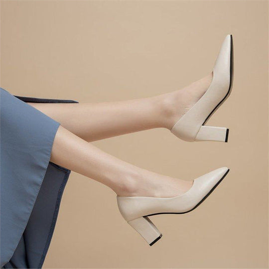 Damen klassische Blockabsatz Pumps Nord Taschen