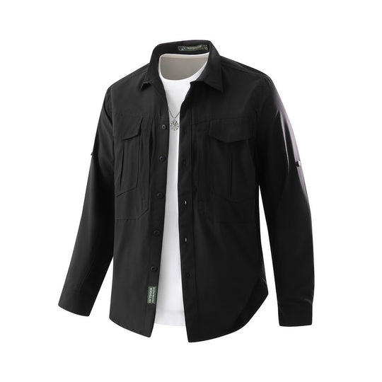 Herren Praktisches Outdoor-Hemd mit vielen Taschen Nord Taschen