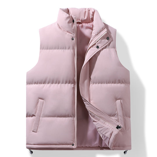 Herren Wattierte Thermo-Steppweste mit hohem Stehkragen und Kordelzugsaum Nord Taschen