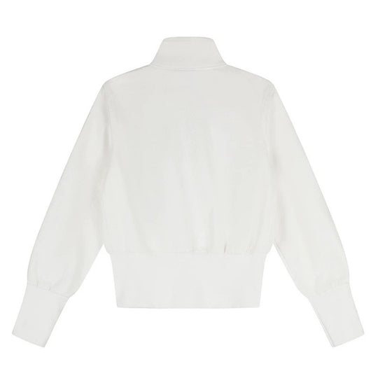 Damen Military-inspirierte Bomberjacke mit Stehkragen und Zierknopfleisten Nord Taschen
