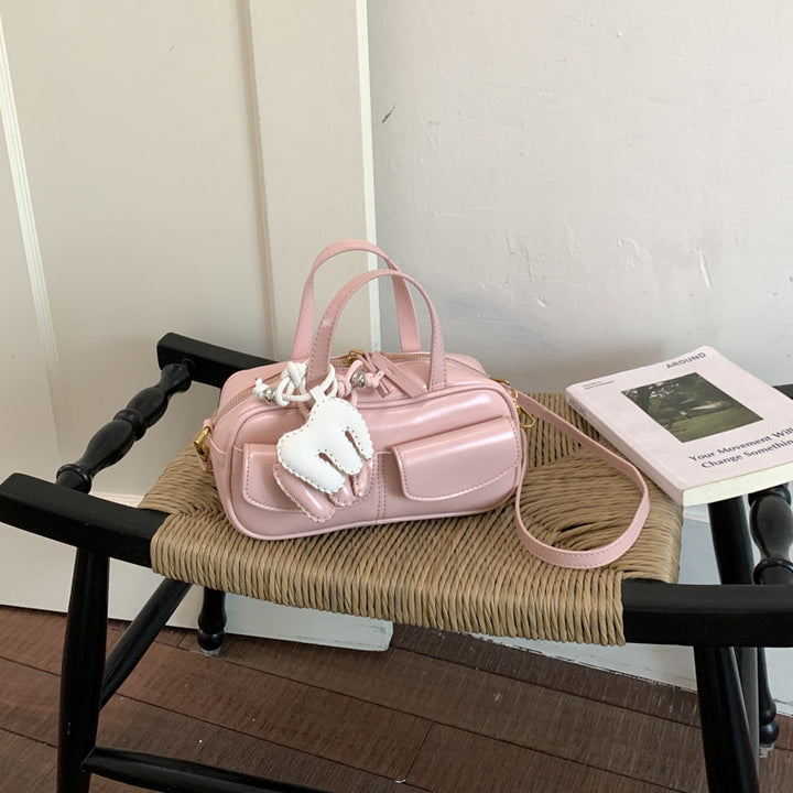 Damen verspielte Mini-Handtasche mit charmantem Tieranhänger Nord Taschen
