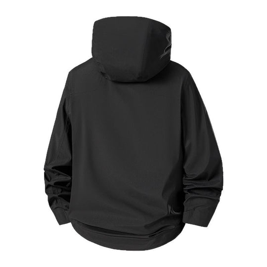 Damen Wasserabweisende atmungsaktive Kapuzenjacke mit verstellbaren Bündchen Nord Taschen