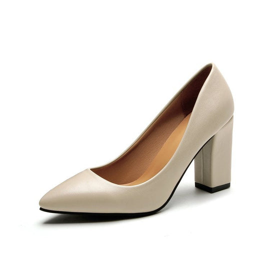 Damen elegante High Heels mit blockiertem Absatz