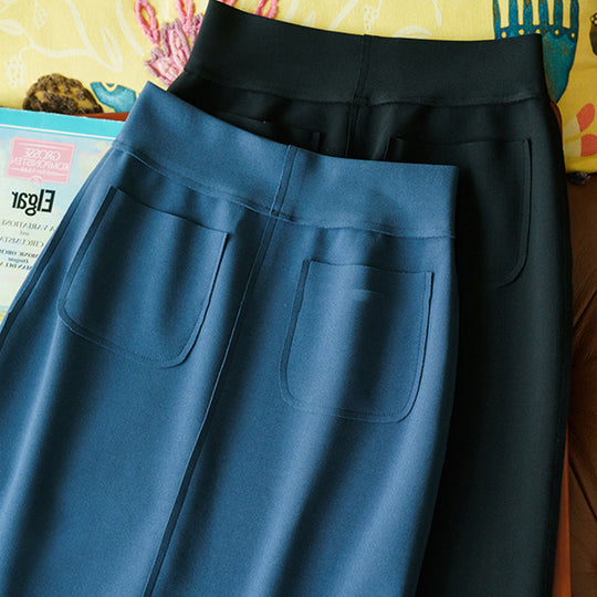 Damen Eleganter, schmal geschnittener Midirock Nord Taschen