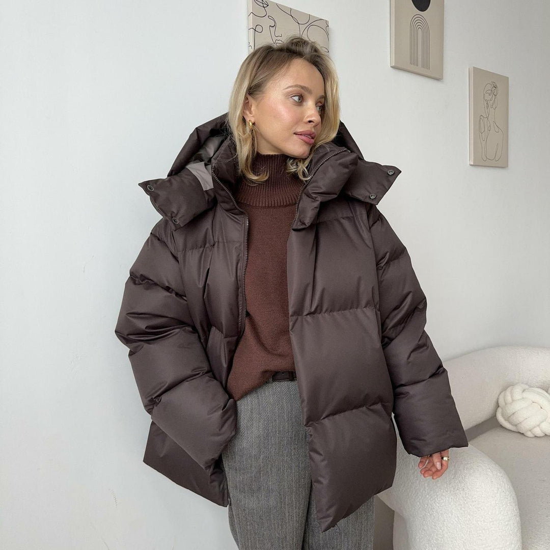 Damen Steppdaunenjacke mit hohem Kragen Nord Taschen