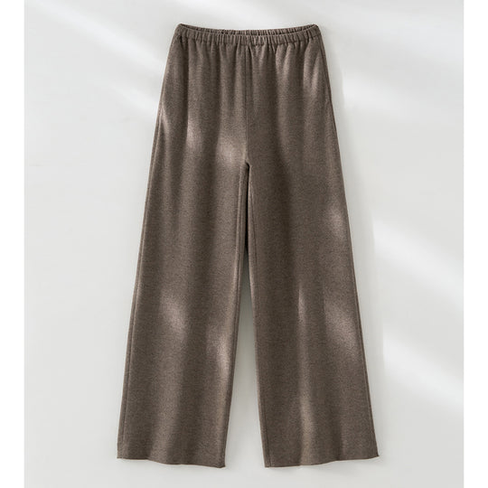 Damen Relaxed-Fit Wide‑Leg‑Hose aus softem Stretchjersey mit hohem Komfortbund Nord Taschen