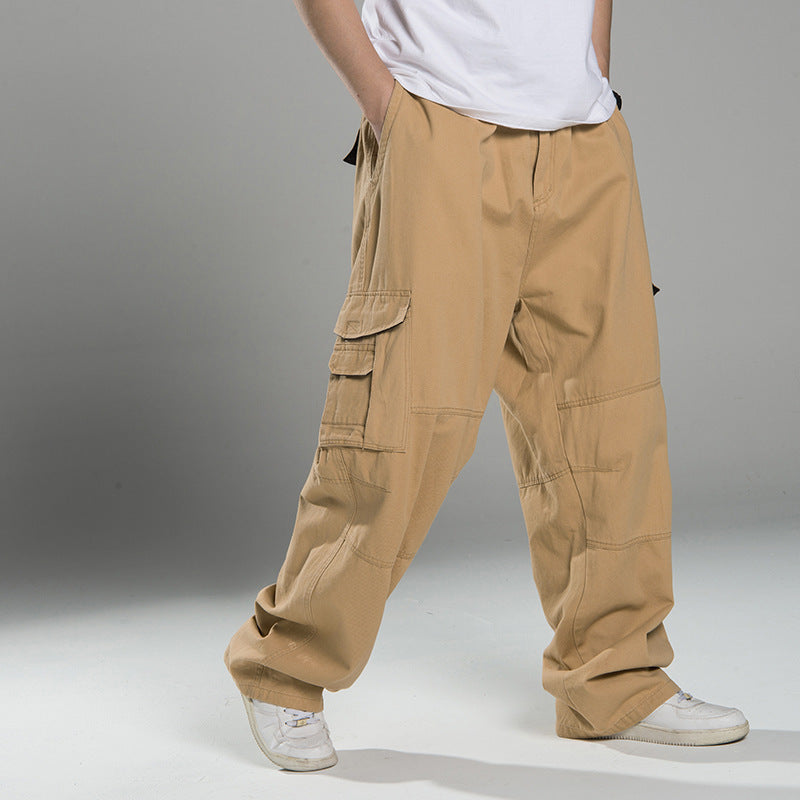 Herren Oversized Cargo-Hose mit weitem Bein, Mehrfach-Taschen und verstärkten Nähten Nord Taschen