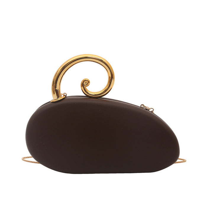 Damen Clutch-Tasche mit elegantem Spiraldetail aus hochwertigem Kunstleder Nord Taschen