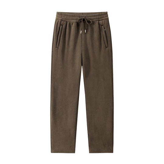 Herren Fleece-Jogginghose mit elastischem Bund, Kordelzug und gerippten Bündchen Nord Taschen