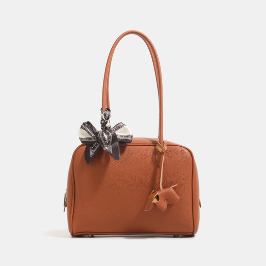 Damen Handtasche mit elegantem Schleifen-Detail und strukturiertem Kunstleder Nord Taschen