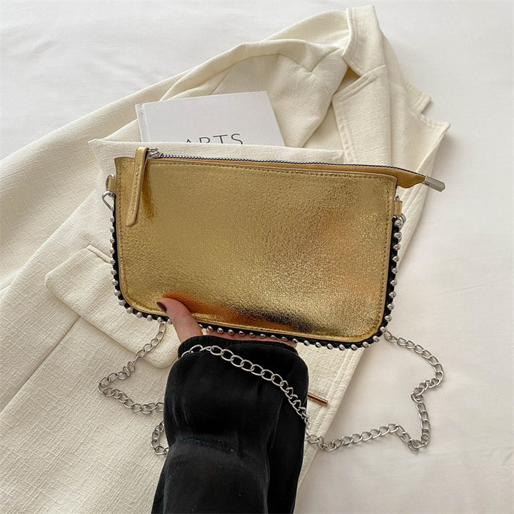Damen elegante Clutch Tasche mit Kettendetails Nord Taschen