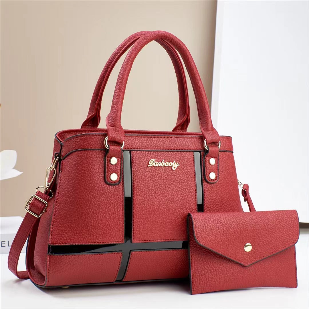 Damen praktische Handtasche mit abnehmbarer Clutch Nord Taschen