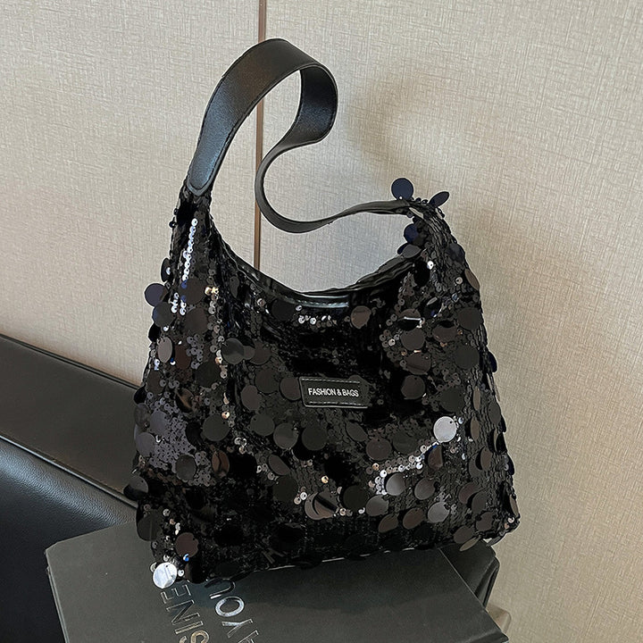 Damen Beuteltasche mit funkelndem Paillettenbesatz Nord Taschen