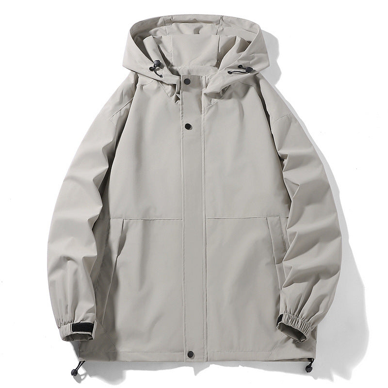 Herren Wasserabweisende Übergangsjacke mit verstellbarer Kapuze und praktischen Taschen Nord Taschen