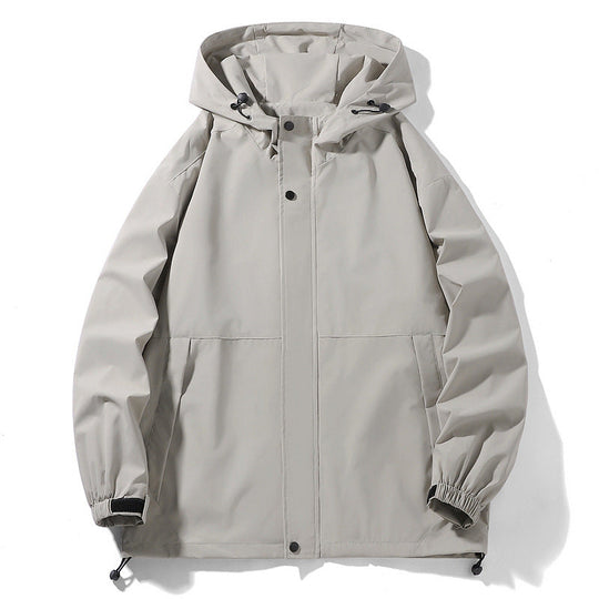Herren Wasserabweisende Übergangsjacke mit verstellbarer Kapuze und praktischen Taschen Nord Taschen