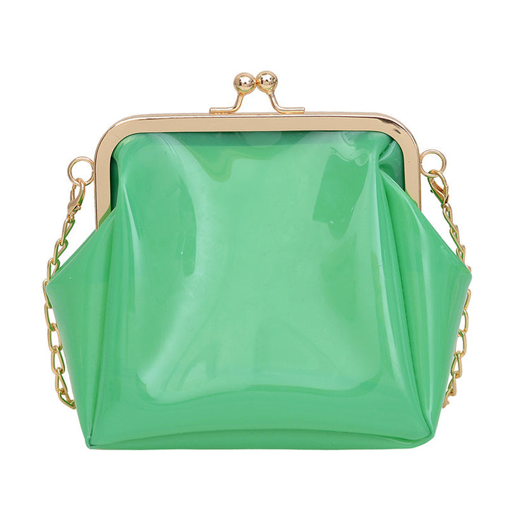 Damen transparente Handtasche mit goldenen Akzenten Nord Taschen
