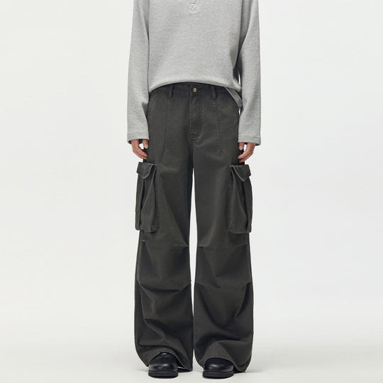 Herren Baggy-Cargohose mit extra weitem Bein, tiefem Schritt und großen Klappentaschen Nord Taschen