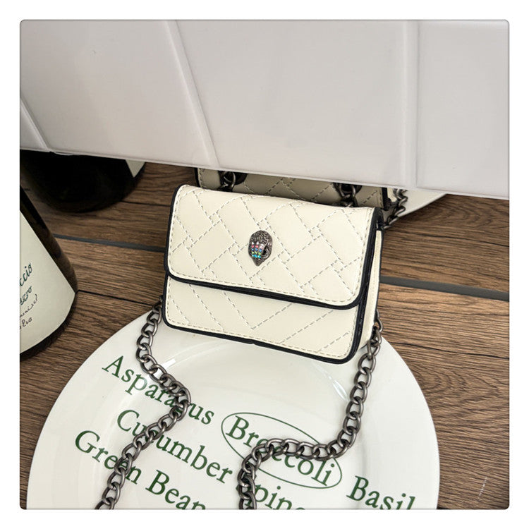 Damen Clutch mit funkelndem Glitzer und eleganter Kettenhenkel Nord Taschen