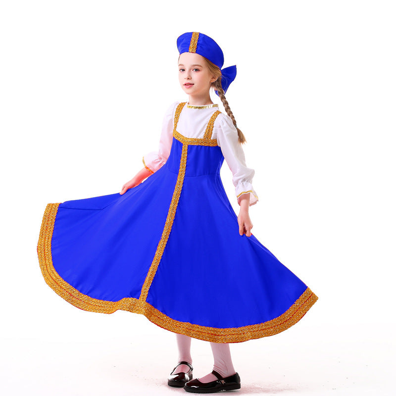 Mädchen Traditionelles Partykleid Nord Taschen