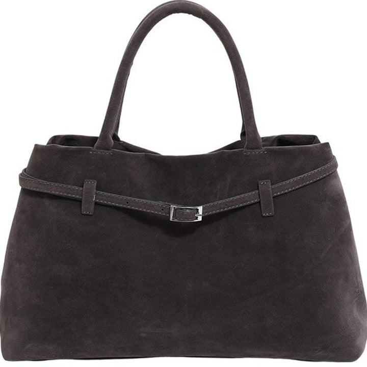 Damen Henkeltasche aus hochwertigem Wildleder mit elegantem Verschluss Nord Taschen