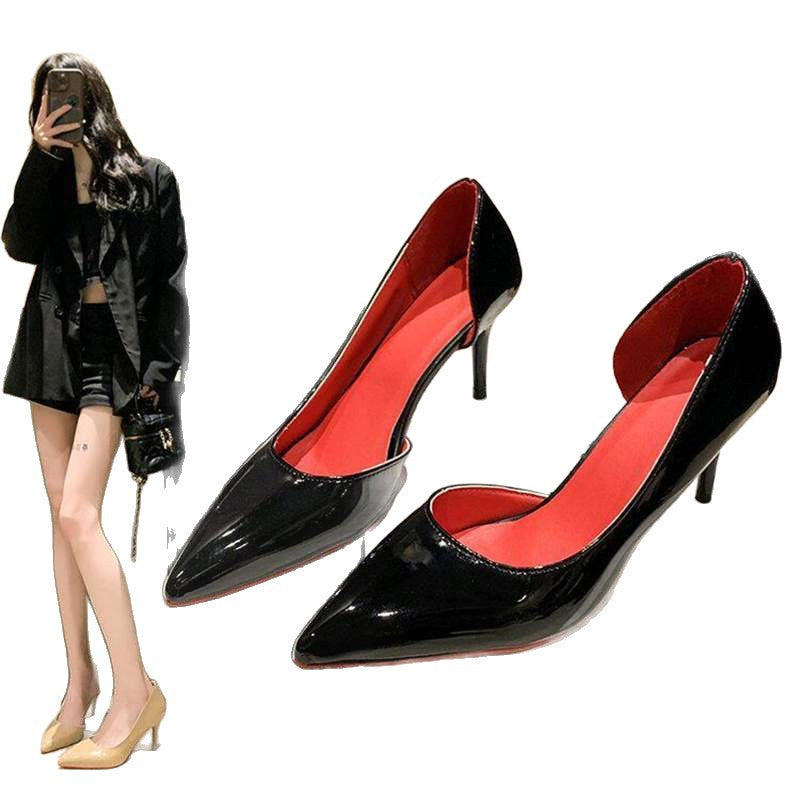 Damen elegante Stiletto-Pumps mit glänzender Oberfläche Nord Taschen