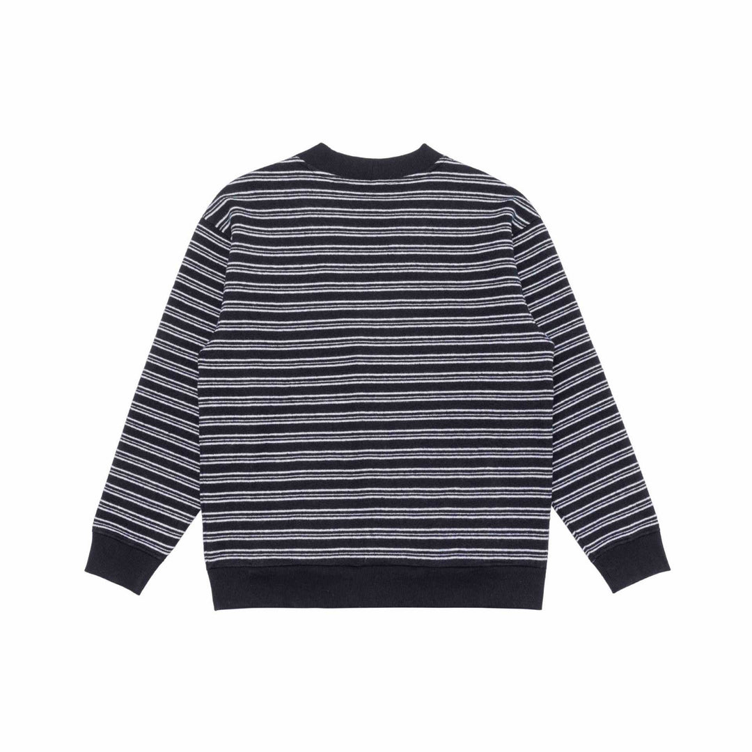 Herren Gestreifte Knopfcardigan mit V‑Ausschnitt, Eingrifftaschen und Rippenbündchen Nord Taschen