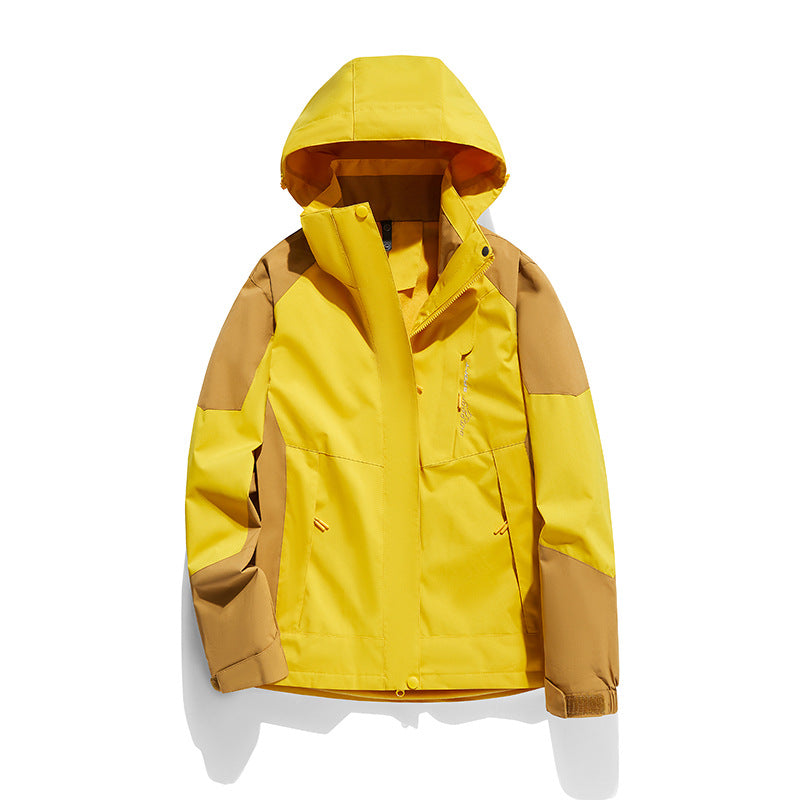 Damen zweilagige Softshell‑Outdoorjacke mit abnehmbarem Fleece‑Innenlayer und Kapuze Nord Taschen