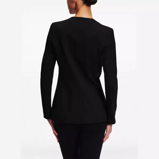 Damen Cape-Ärmel Tailoring-Blazer mit taillierter Silhouette und ausgestellter Hose mit Beinschlitz Nord Taschen