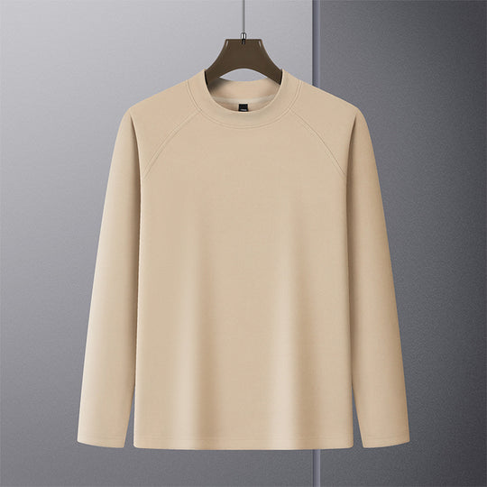 Herren Premium-Mockneck-Pullover aus feinem Woll-Mix mit Raglanärmeln Nord Taschen