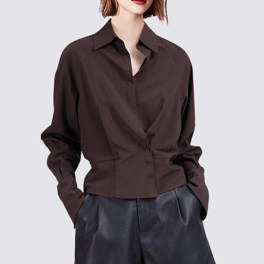 Damen Elegante Bluse mit innovativem Schnitt Nord Taschen