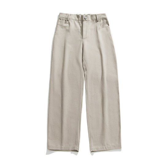 Damen Weite High‑Waist Twill-Hose mit Relaxed Fit und Bundfalten Nord Taschen
