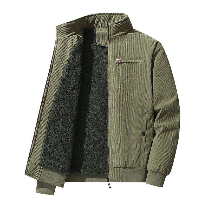 Herren Modische Cordjacke mit weichem Innenfutter Nord Taschen