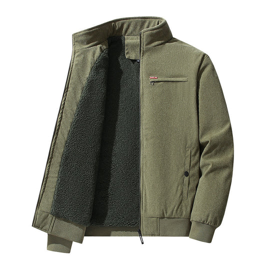 Herren Modische Cordjacke mit weichem Innenfutter Nord Taschen